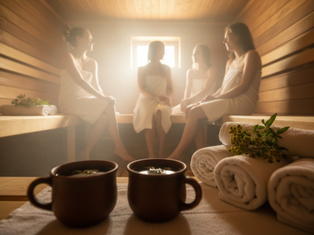 SPA-день в бане Хабаровска со зверобоем и чаем для девичника