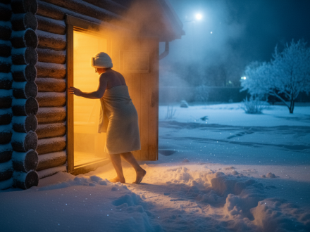 Почему зимняя баня в Хабаровске — это холод, снег и жар