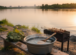 Банный день у Кубани — парилка, купель и шашлык в Краснодаре