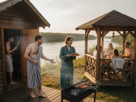 Идеальный день в Красноярске — баня и шашлык у Енисея