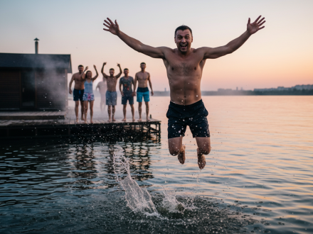 Сравнили бани на Каме в Набережных Челнах с видом на воду