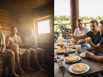 Ошибки мальчишника в сауне Омска с парной, блинами и байками
