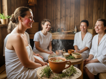 Девичник в омской бане — казачий SPA-день с чабрецом и чаем