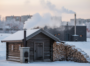Дымные бани по-чёрному в Рязани и за городом