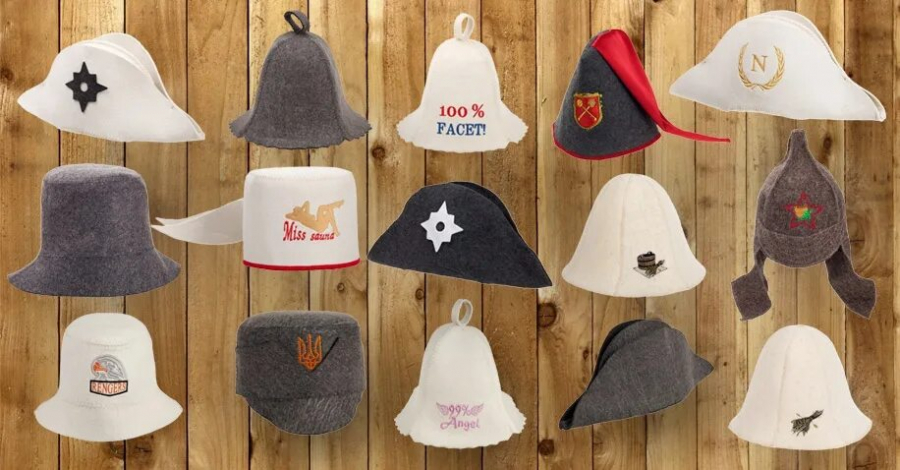 Обзор банных шапок: материалы, формы, зачем они нужны Обзор банных шапок: материалы, формы, зачем они нужны